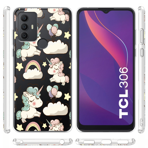 Чехол BoxFace TCL 306 Unicorns