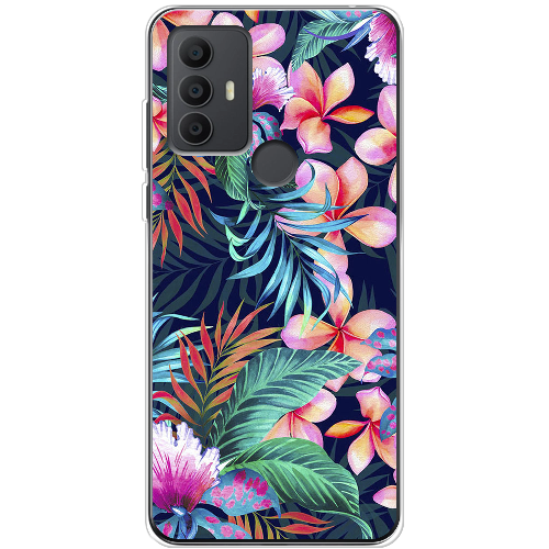 Чехол BoxFace TCL 306 flowers in the tropics