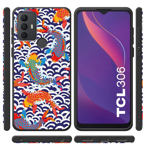 Чехол BoxFace TCL 306 Koi Fish