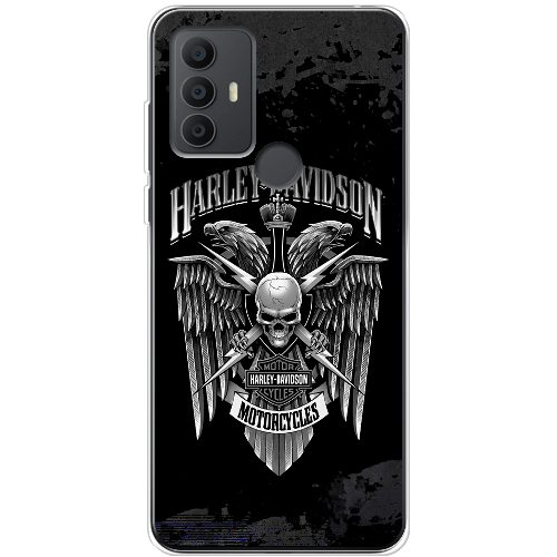 Чехол BoxFace TCL 306 Harley Davidson skull and eagles