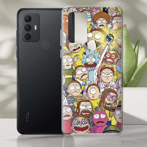 Чехол BoxFace TCL 306 Rick and Morty все герои