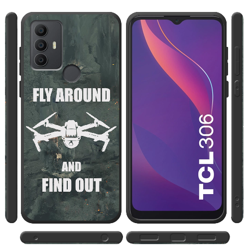 Чехол BoxFace TCL 306 Дрон Fly Around