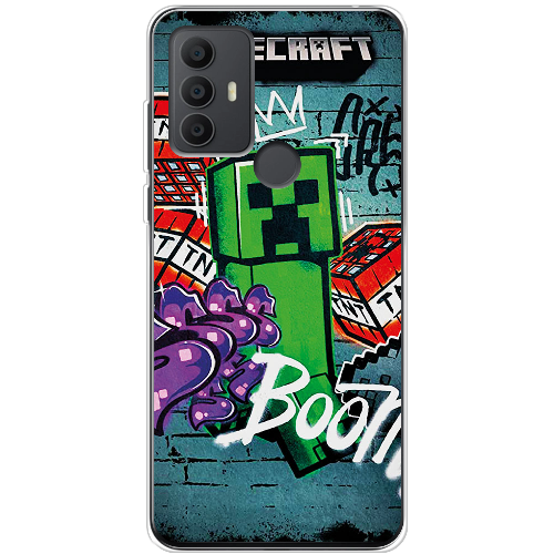 Чехол BoxFace TCL 306 Minecraft Graffiti