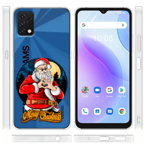 Чехол BoxFace Umidigi A11S Cool Santa and heart