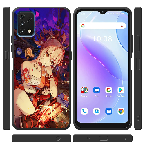 Чехол BoxFace Umidigi A11S Genshin Ёимия с огоньком