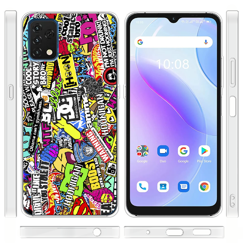 Чехол BoxFace Umidigi A11S Multicolored Inscriptions