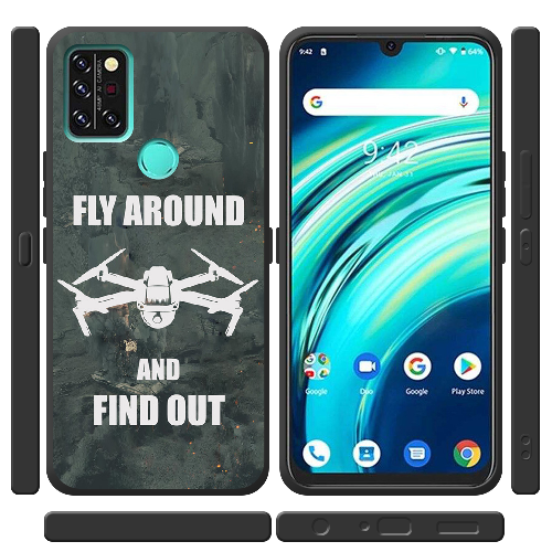 Чехол BoxFace Umidigi A9 Pro Дрон Fly Around