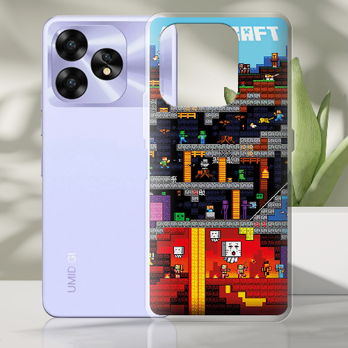 Чехол BoxFace Umidigi A15C Minecraft Lode Runner