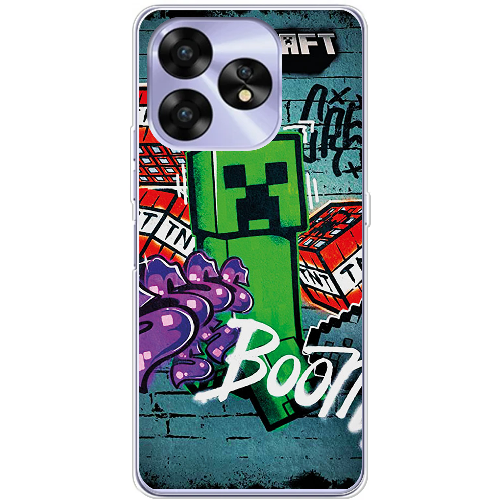 Чехол BoxFace Umidigi A15C Minecraft Graffiti