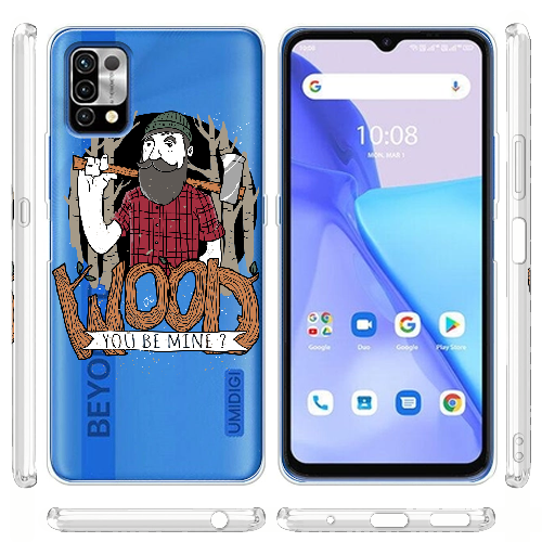 Чехол BoxFace Umidigi Power 5 Wood you be mine