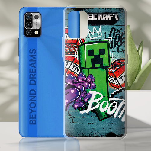 Чехол BoxFace Umidigi Power 5 Minecraft Graffiti