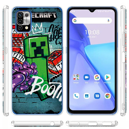 Чехол BoxFace Umidigi Power 5 Minecraft Graffiti