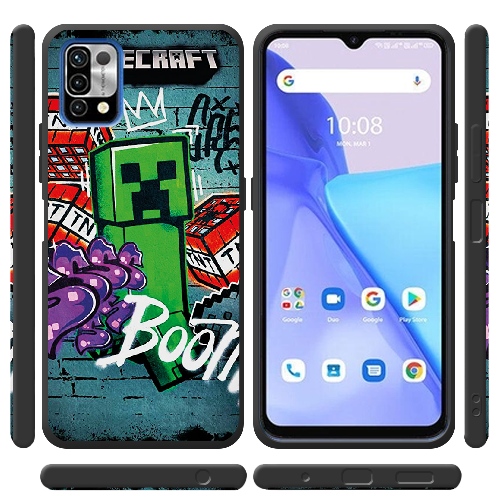 Чехол BoxFace Umidigi Power 5 Minecraft Graffiti