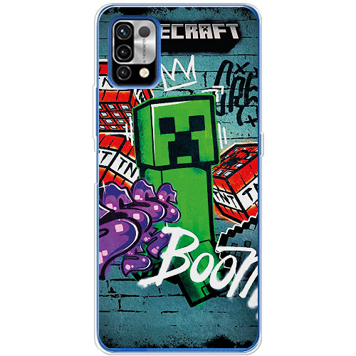 Чехол BoxFace Umidigi Power 5 Minecraft Graffiti