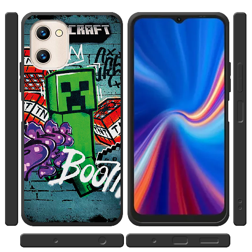 Чехол BoxFace Umidigi G1 Minecraft Graffiti