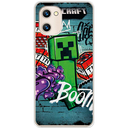 Чехол BoxFace Umidigi G1 Minecraft Graffiti