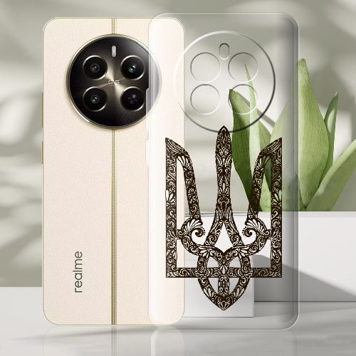 Чехол BoxFace Realme 12 Plus 5G Ukrainian Black Trident