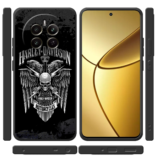 Чехол BoxFace Realme 12 Plus 5G Harley Davidson skull and eagles