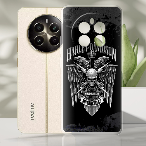 Чехол BoxFace Realme 12 Plus 5G Harley Davidson skull and eagles