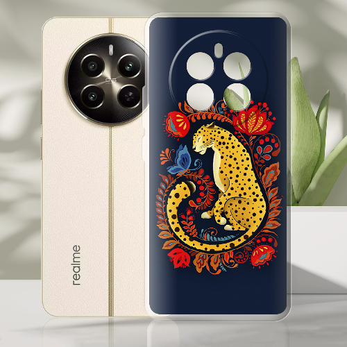 Чехол BoxFace Realme 12 Plus 5G Petrykivka Leopard