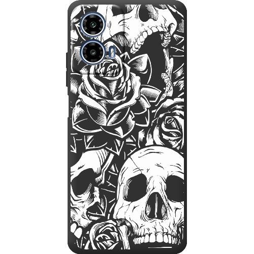 Чехол BoxFace Motorola G34 Skull and Roses