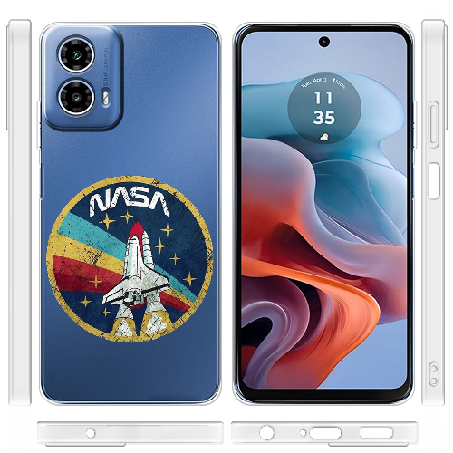 Чехол BoxFace Motorola G34 Space Shuttle NASA