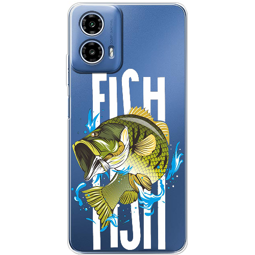 Чехол BoxFace Motorola G34 Bass fish