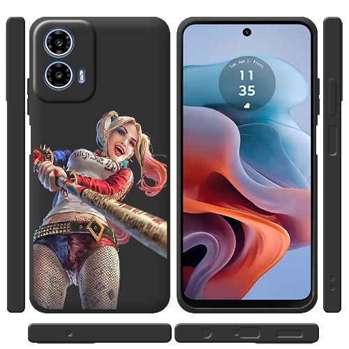 Чехол BoxFace Motorola G34 Happy Harley Quinn