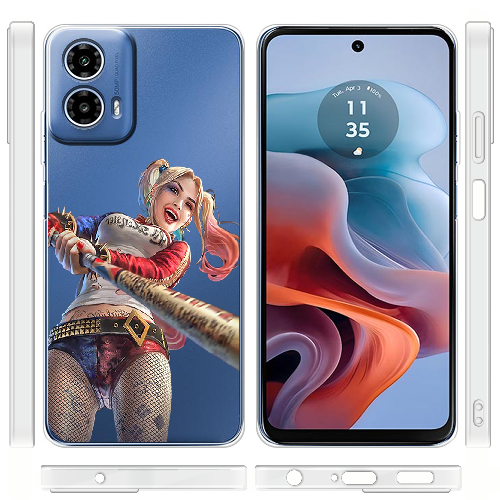 Чехол BoxFace Motorola G34 Happy Harley Quinn