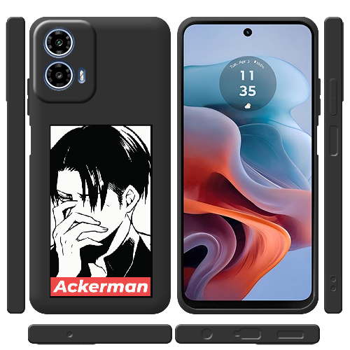 Чехол BoxFace Motorola G34 Attack On Titan - Ackerman