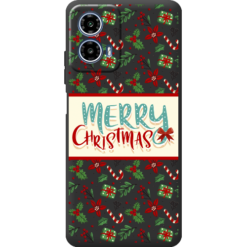 Чехол BoxFace Motorola G34 Vintage Christmas Congratulation