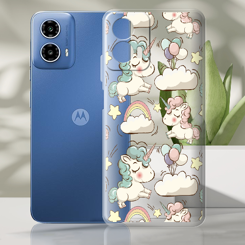 Чехол BoxFace Motorola G34 Unicorns