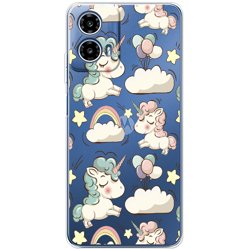 Чехол BoxFace Motorola G34 Unicorns