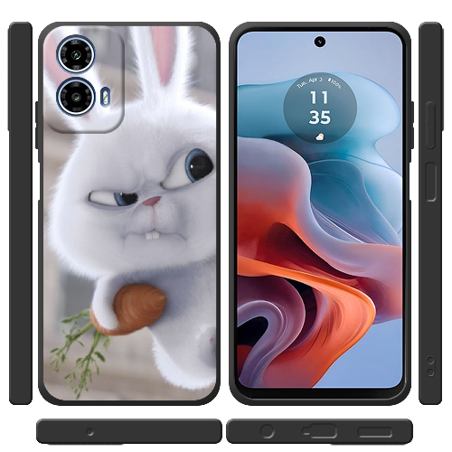 Чехол BoxFace Motorola G34 Rabbit Snowball