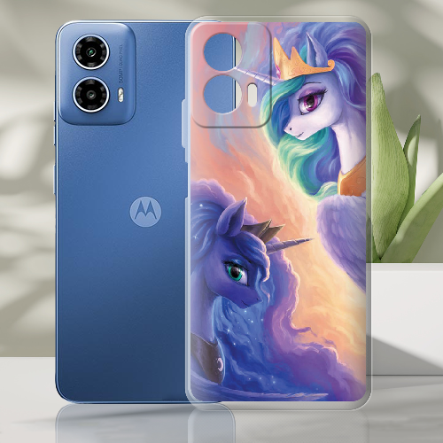 Чехол BoxFace Motorola G34 My Little Pony Rarity Princess Luna