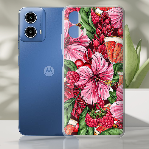 Чехол BoxFace Motorola G34 Tropical Flowers