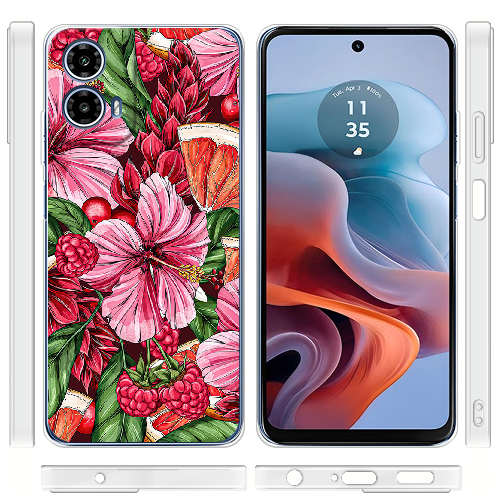 Чехол BoxFace Motorola G34 Tropical Flowers