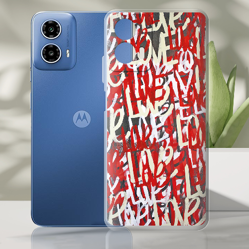 Чехол BoxFace Motorola G34 Love Graffiti