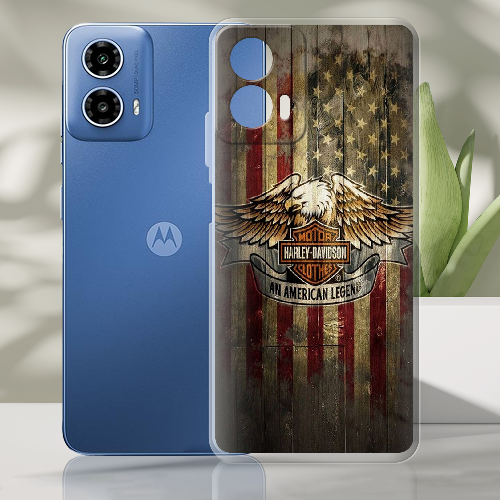 Чехол BoxFace Motorola G34 Harley Davidson An American Legend