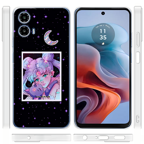 Чехол BoxFace Motorola G34 Sailor Moon night