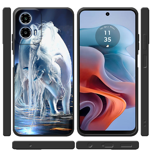 Чехол BoxFace Motorola G34 White Horse