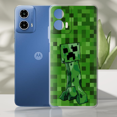 Чехол BoxFace Motorola G34 Minecraft Creeper