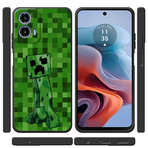 Чехол BoxFace Motorola G34 Minecraft Creeper