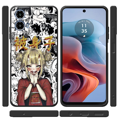 Чехол BoxFace Motorola G34 Himiko Toga - My Hero Academia