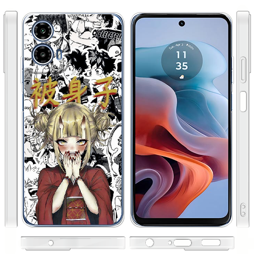 Чехол BoxFace Motorola G34 Himiko Toga - My Hero Academia