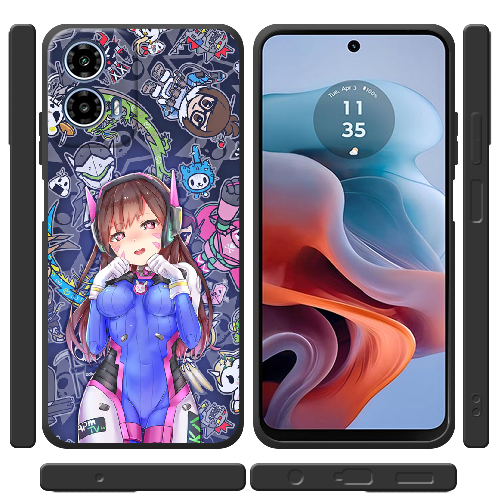 Чехол BoxFace Motorola G34 Overwatch D.VA