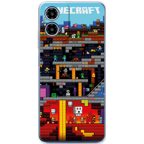 Чехол BoxFace Motorola G34 Minecraft Lode Runner