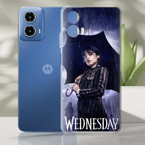 Чехол BoxFace Motorola G34 Wednesday Addams