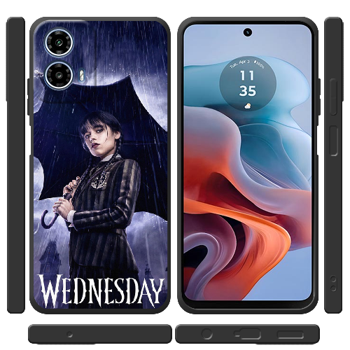 Чехол BoxFace Motorola G34 Wednesday Addams