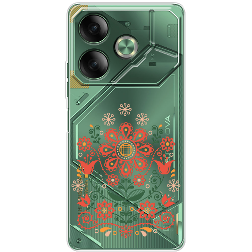 Чехол BoxFace Tecno POVA 6 Ukrainian Ornament